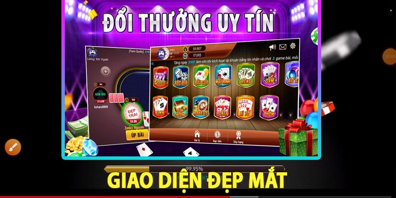 Giao diện đẹp mắt